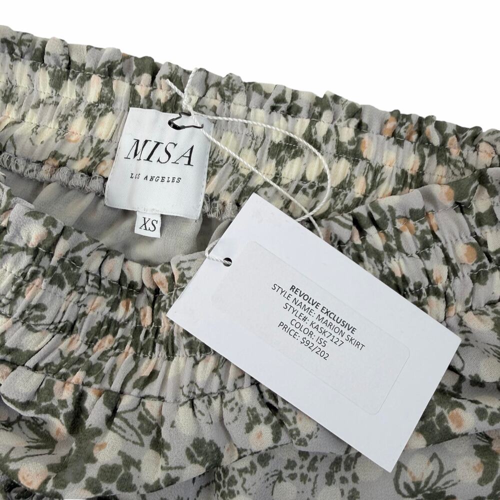New MISA Los Angeles Marion Tiered Floral Mini Skirt Revolve Exclusive Size XS - Picture 2 of 8